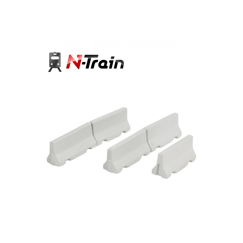 Set de 5 barreras Jersey de hormigon 212.54 N-TRAIN Escala N