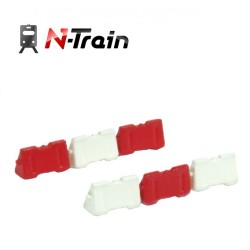 Set de 6 barreras Jersey de plástico 212.55 N-TRAIN Escala N