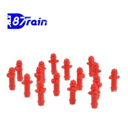Set de 16 bocas de riego e incendio 222.37 87TRAIN Escala H0