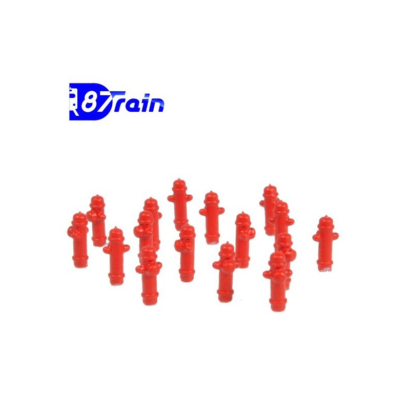 Set de 16 bocas de riego e incendio 222.37 87TRAIN Escala H0