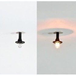 *Lampara Ceiling de porche o para techo color negro Z7-7 MDT Models