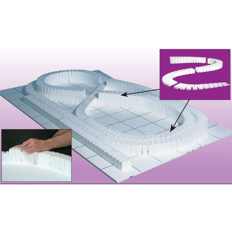 Rampa de ascenso/descenso del 4% 10,1cm en 2,43m ST1411 Woodland Scenic