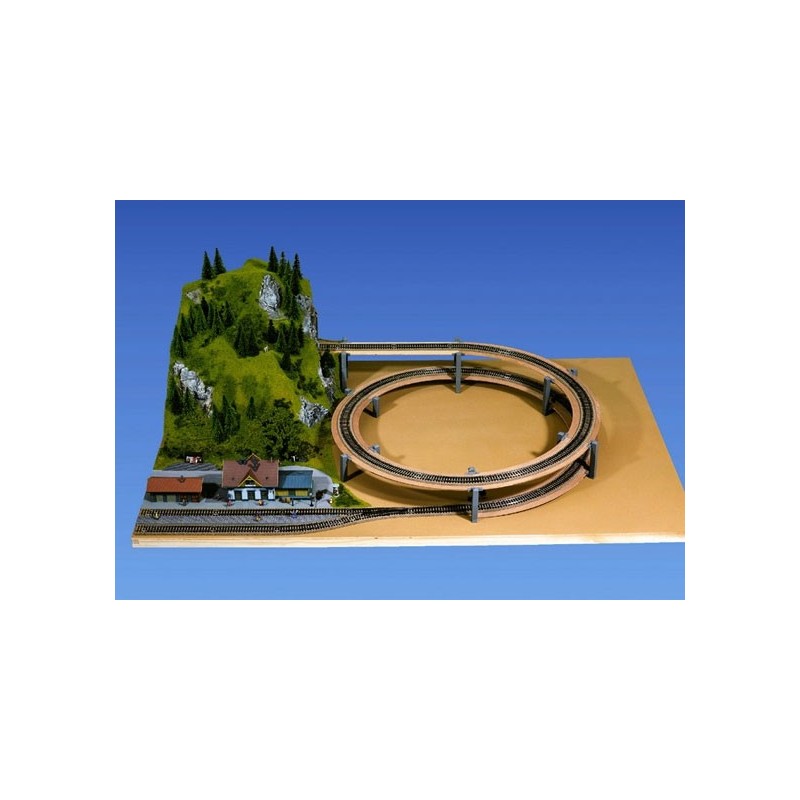 Rampa Helix para doble o via sencilla R 329/362mm 53027 NOCH Escala N