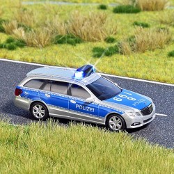 Mercedes Benz clase E policia con luces y rotativos funcionales 5626 Busch Escala H0