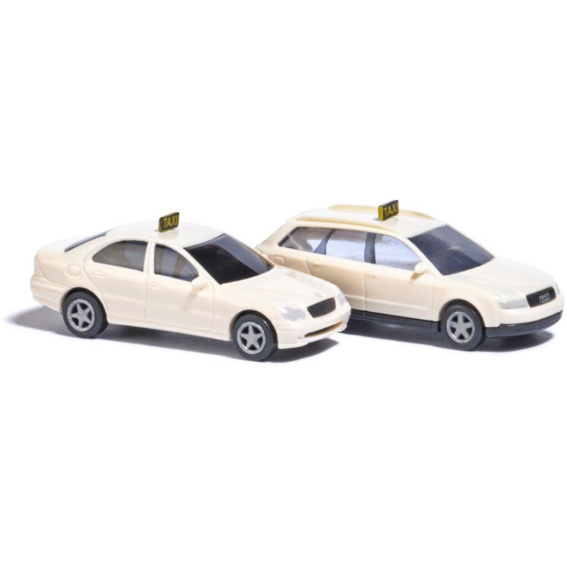 Mercedes clase C y Audi A4 TAXI 8341 Busch Escala N