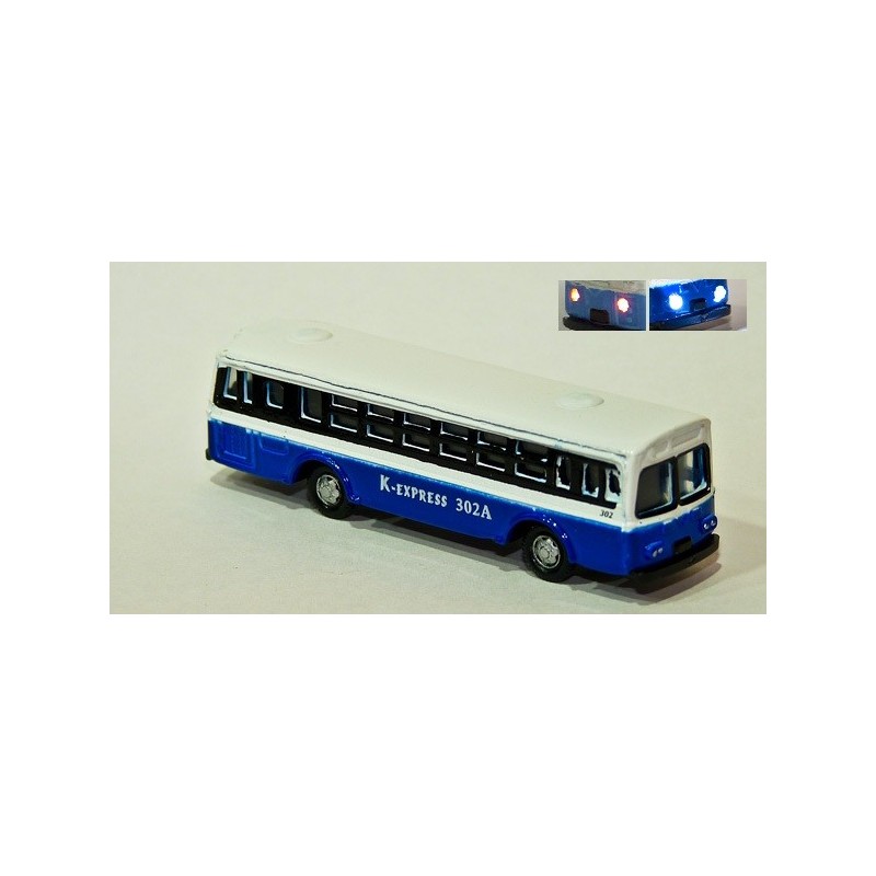 Autobus con LUZ azul city B LZ05 MDT Escala N