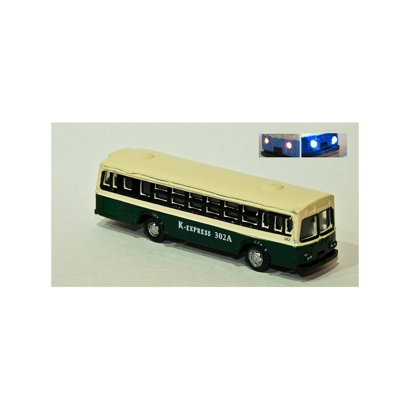 Autobus con LUZ verde city B LZ06 MDT Escala N