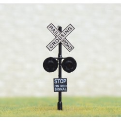 Set 2x Cruces San Andres con LUZ negros S051 MDT Escala H0 