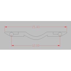 Set 10 Enganches Barra Manguera 15,4mm N83036 MFTrain Escala N