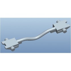 Set 10 Enganches Barra Manguera 14,9mm N83037 MFTrain Escala N