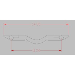 Set 10 Enganches Barra Manguera 14,9mm N83037 MFTrain Escala N