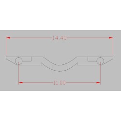 Set 10 Enganches Barra Manguera 14,4mm N83038 MFTrain Escala N