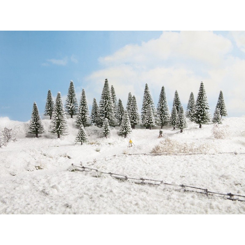 10 Arboles nevados 5 - 14 cm 26928 NOCH