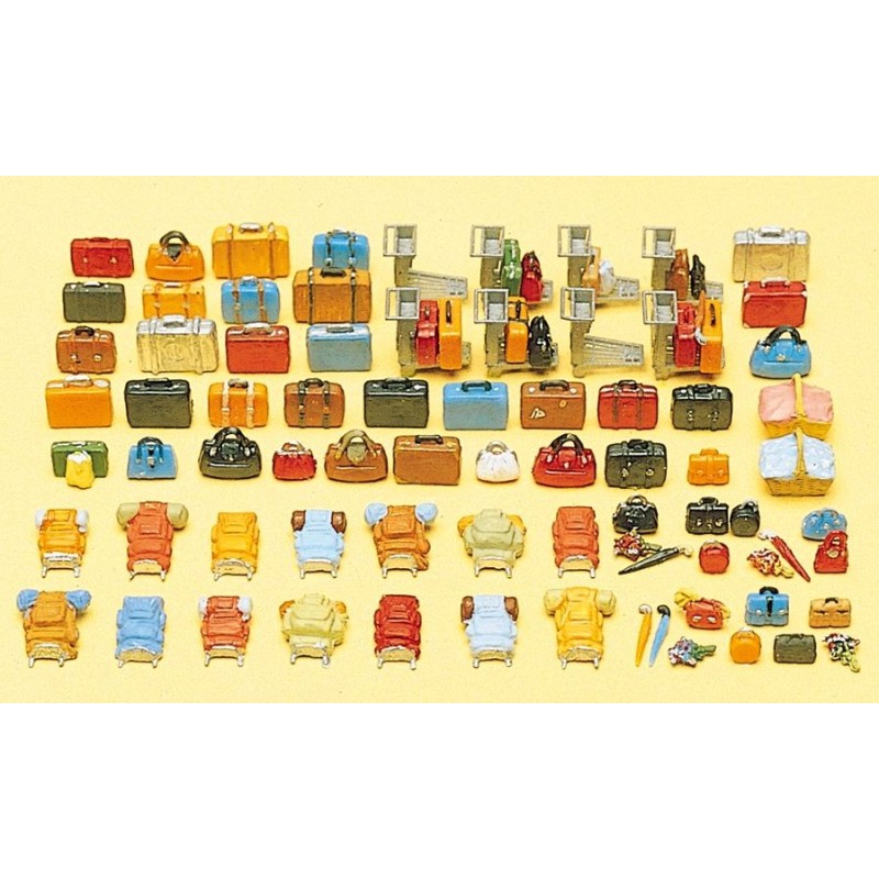 Equipaje (90 piezas) 17005 PREISER Escala H0