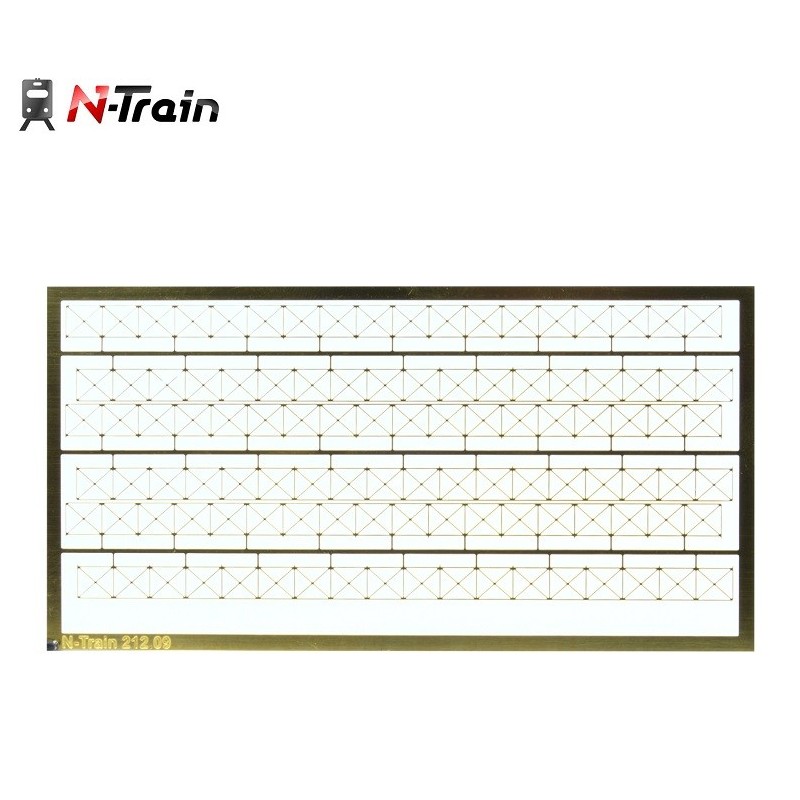 Valla tipo 6 de latón 50cm 212.09 N-TRAIN Escala N