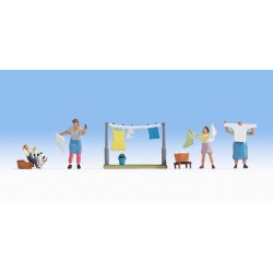 Lavando ropa 15595 NOCH Escala H0