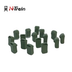 16 papeleras colgantes verdes 212.82 N-Train Escala N