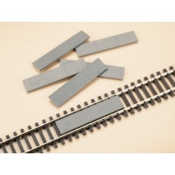 10 placas para via paso a nivel 48603 Auhagen Escala H0