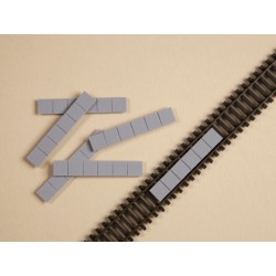 10 placas para via paso a nivel 44634 Auhagen Escala N