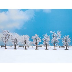 7 Arboles invernales de 8 a 10 cm 25075 NOCH