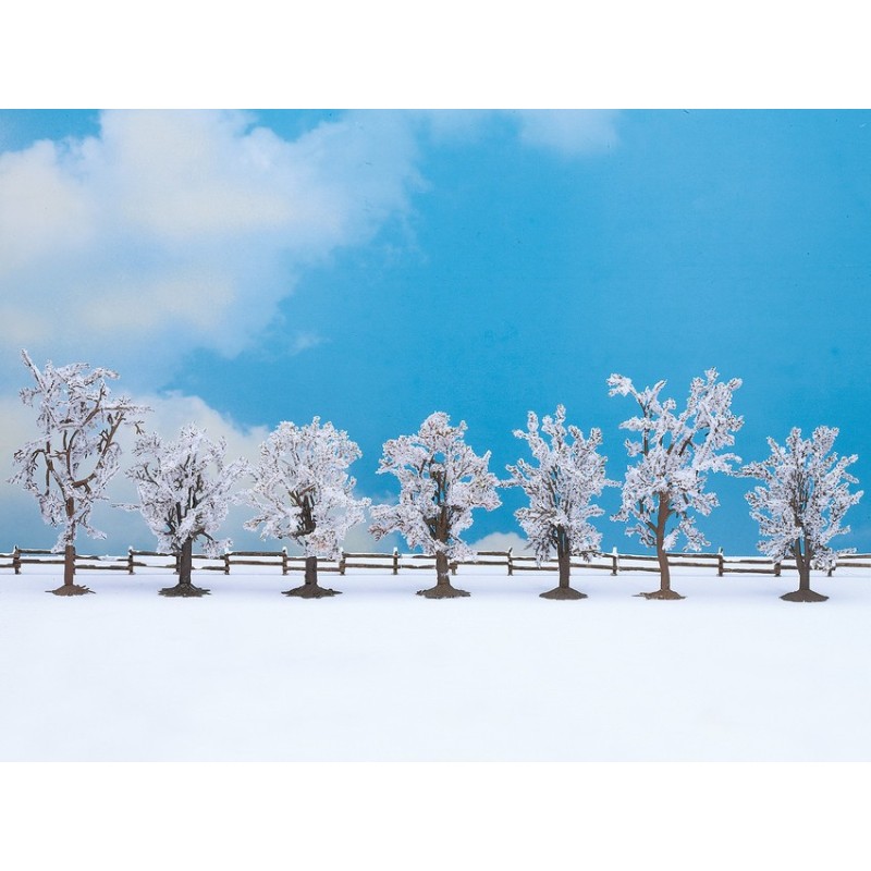 7 Arboles invernales de 8 a 10 cm 25075 NOCH