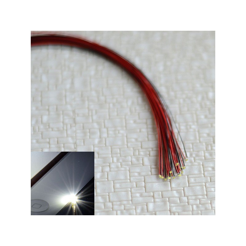 Micro SMD blanco frio de 0,28mm y micro cable ya instalado Z0402-A MDT