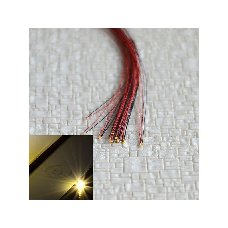 Micro SMD blanco calido de 0,28mm y micro cable ya instalado Z0402-B MDT 