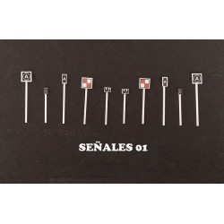 Lote de señales Nº1 RENFE S91 MDT Escala N