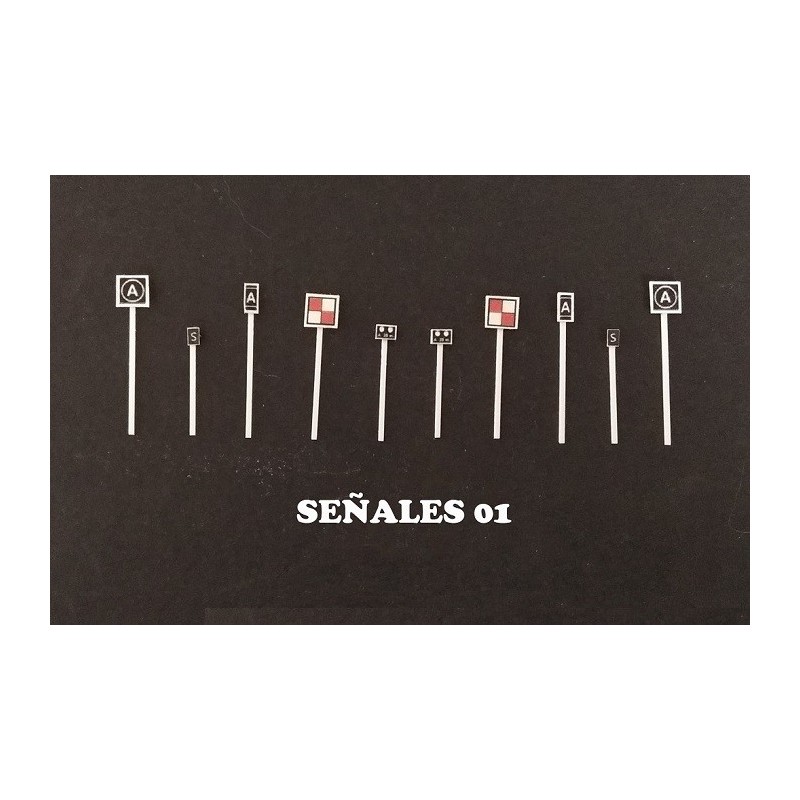 Lote de señales Nº1 RENFE S91 MDT Escala N