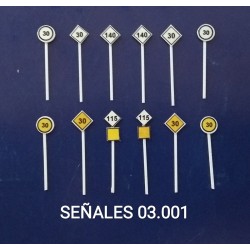 Lote de señales Nº3.1 RENFE S93 MDT Escala N