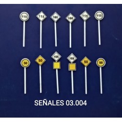 Lote de señales Nº3.4 RENFE S96 MDT Escala N