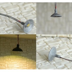 Lampara de LED muy pequeña de 5mm de alto y de diametro de color gris WR60GR MDT