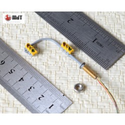 Semaforo doble amarillo de trafico de LED doble verde/ambar/rojo 4cm OB3C3NR MDT Escala N