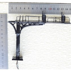 Pórtico a izquierdas con 2 semáforos LED PORT01 MDT Escala H0