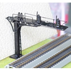 Pórtico a izquierdas con 2 semáforos LED PORT01 MDT Escala H0