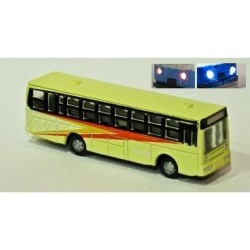 Autobus con LUZ amarillo city A LZ10 MDT Escala N
