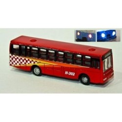 Autobus con LUZ rojo A LZ11 MDT Escala N