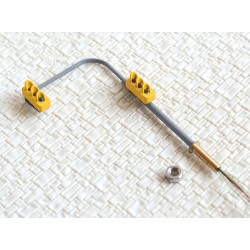Semaforo doble amarillo de trafico de LED doble verde/ambar/rojo 6,5cm B3C3 MDT Escala H0