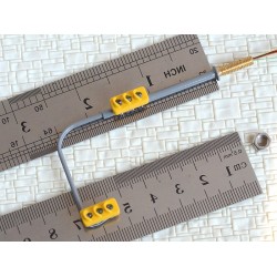 Semaforo doble amarillo de trafico de LED doble verde/ambar/rojo 6,5cm B3C3 MDT Escala H0