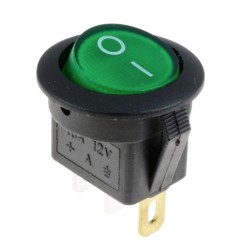 Interruptor redondo con LUZ verde ON-OFF 3 pin INTL002 MDT Models