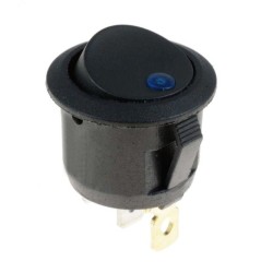 Interruptor redondo con LUZ azul ON-OFF 3 pin INTS0104 MDT