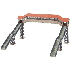 Puente peatonal con dosel 120109 Faller Escala H0