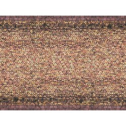 3D-Cardboard Sheet Ladrillo 25 x 12,5 cm 56605 NOCH Escala H0