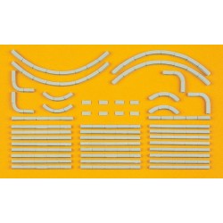 Bordillos, 38 elementos 18200 PREISER Escala H0