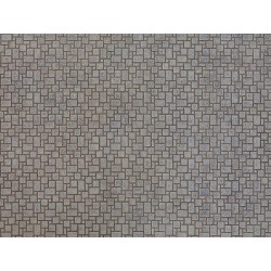 3D-Cardboard Sheet Pavimento moderno 25 x 12,5 cm 56722 NOCH Escala H0