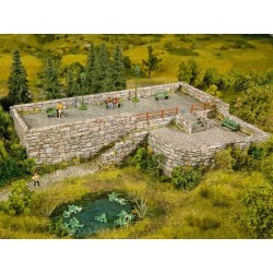 3D-Cardboard Sheet Mamposteria multicolor 25 x 12,5 cm 56640 NOCH Escala H0