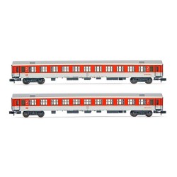Set 2 coches tipo Bomz236 DB Nachtzug HN4309 Arnold Escala N