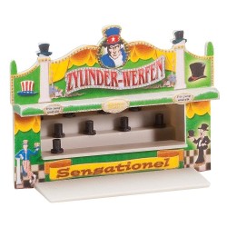 Set de feria con atraccion pulpo, 2 puestos, garita y vallas 140341 Faller Escala H0