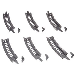 6 lechos de rampas curva R2 222543 Faller Escala N