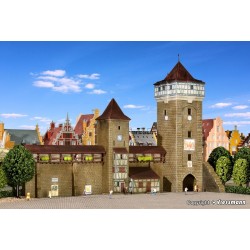 Pared de ciudad fortificada con torre 37362 Kibri Escala N